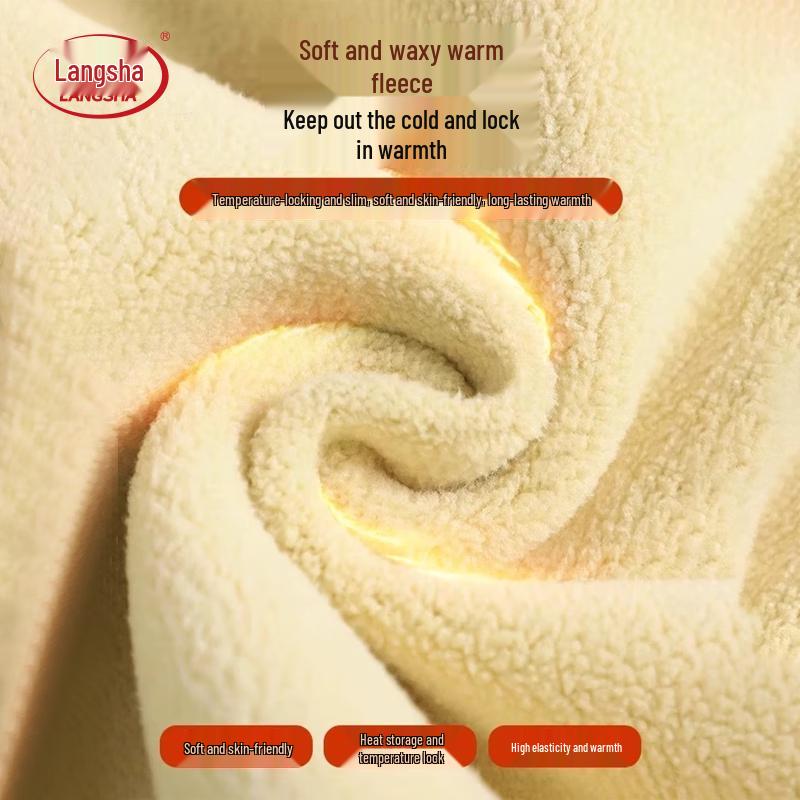 Langsha Women's Autumn/Winter High-Waist Fleece-Lined Shark Leggings