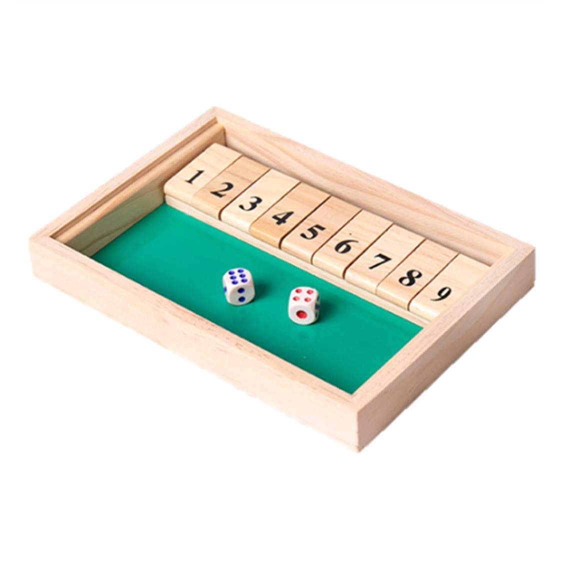 

Shut The Box Shut The Box Game Dice Party Board Dice Numbers Wooden Brain Training