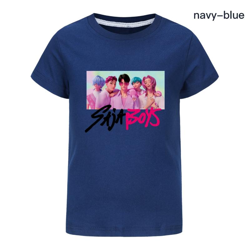 Children's Summer Cartoon Printed Short Sleeve T-Shirts Boys Comfortable Casual T-Shirts Versatile