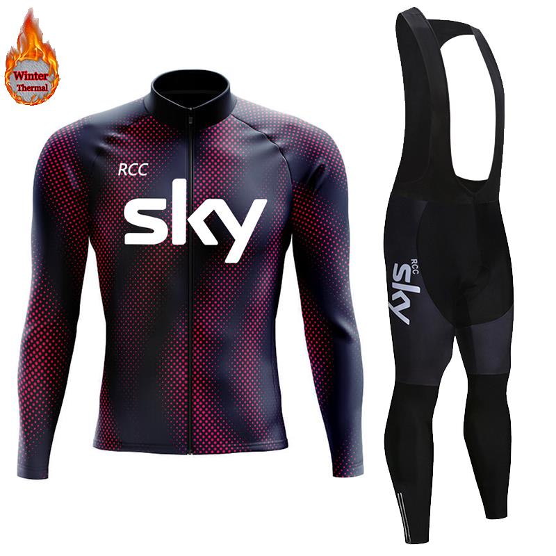 2026 Winter Warm Cycling Clothing Set Thermal Fleece Cycling Jersey Men's Mtb Clothing Man Blouse Uniform Bicycle Clothes Complete Set