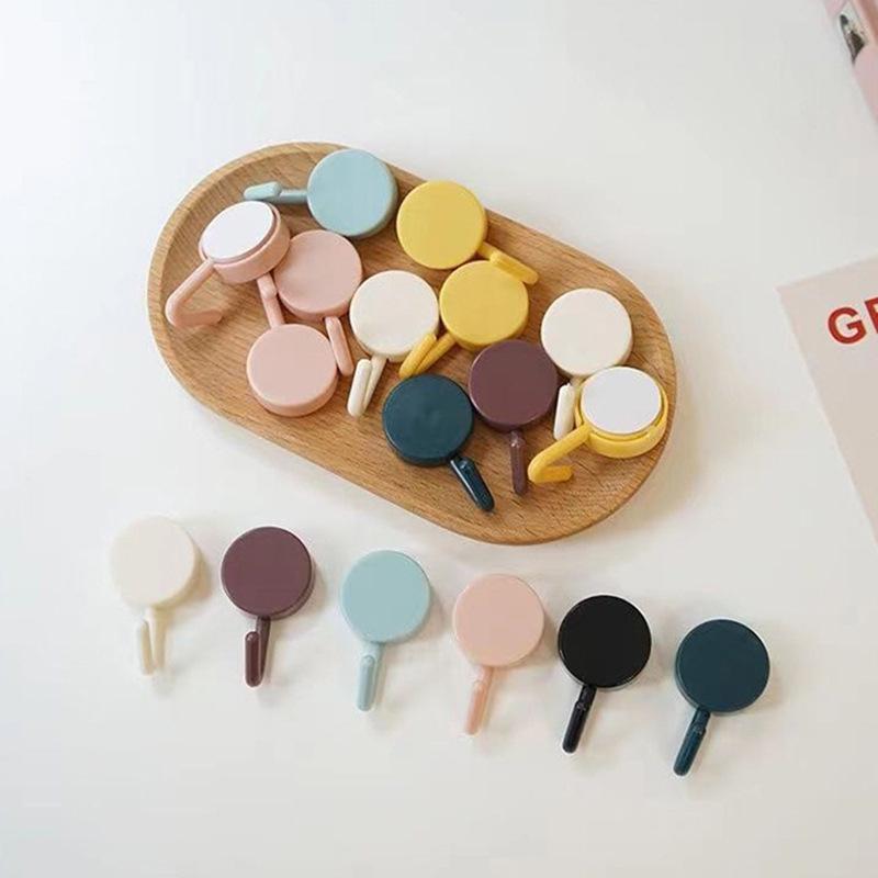 Transparent Seamless Adhesive Hooks - Strong Load Bearing for Home, Kitchen & Bathroom
