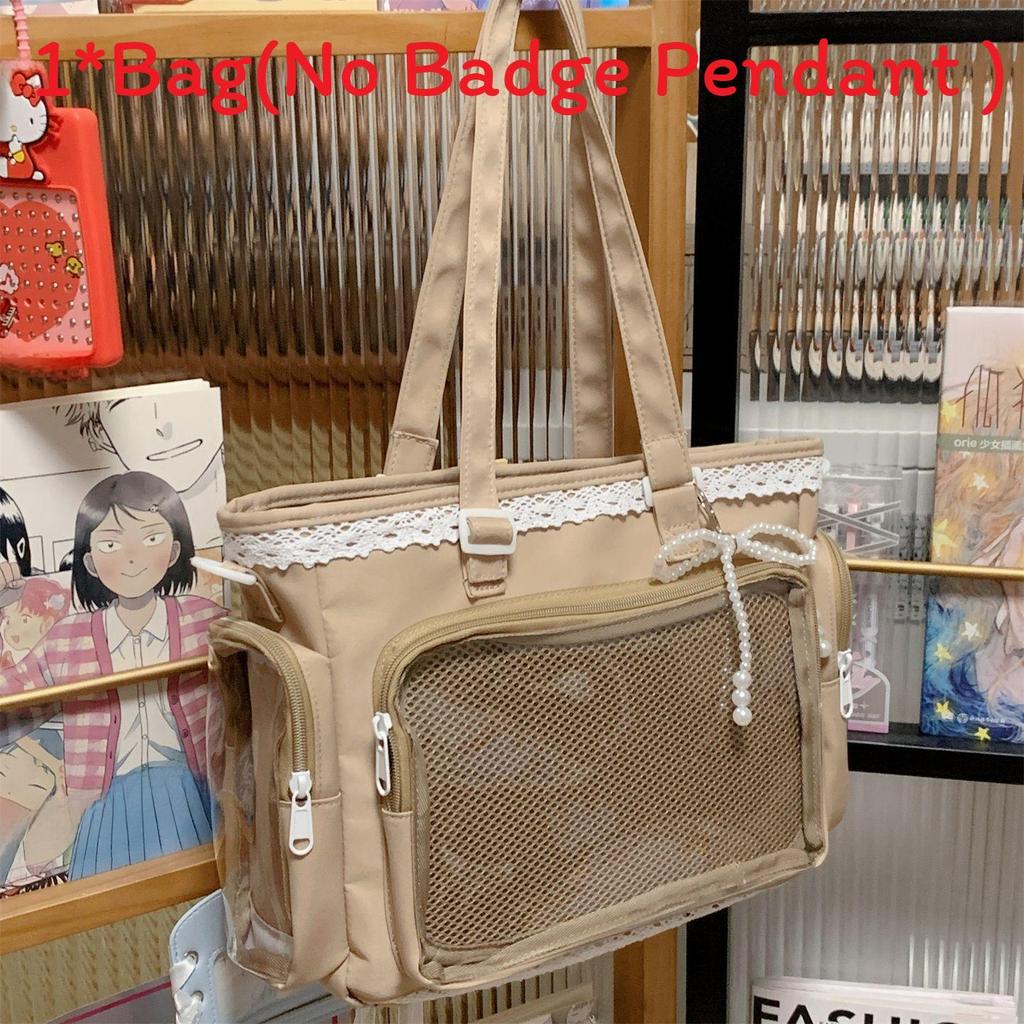 Simple Shoulder Bag For Students With Polyester Fabric And Inner Pocket For Casual Outings