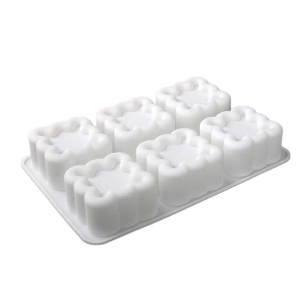 Silicone Baking Mold Silicone Mold for Baking Freezing Flexible Silicone Cake Molds for Baking Square Heart-shaped Desserts