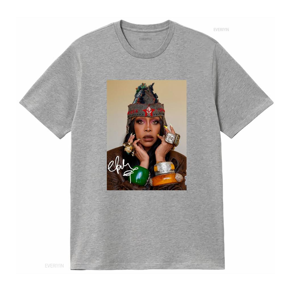 poster Erykah Badu signature T shirt black Short sleeve All sizes S 5Xl 1F920 vintage Washed Breathable designer clothes