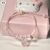 Adorable Hello Kitty Hanging Pendant Animation Design Animation Necklace/Bracelet/Ring Jewelry Accessoriess Festival Presents for Women Girls