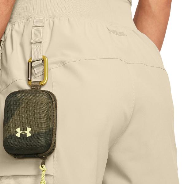 Under Armour Solid Color Casual High Waist Sports Pants Women Bottoms Beige 1383359-289