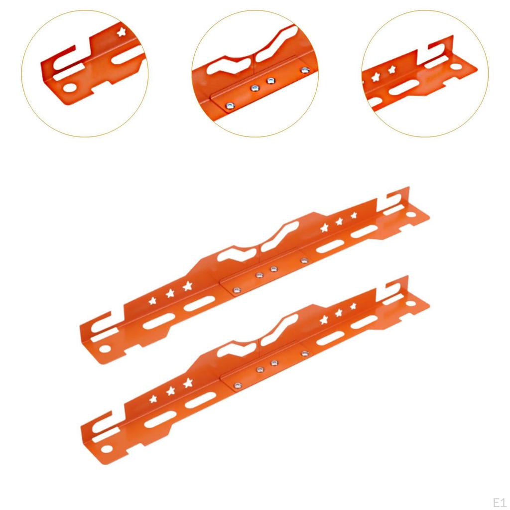 2 stk Kraftige Hjulstillingsverktøy Tåvinkelverktøy Plater Dekkreparasjon Aluminiumslegering for