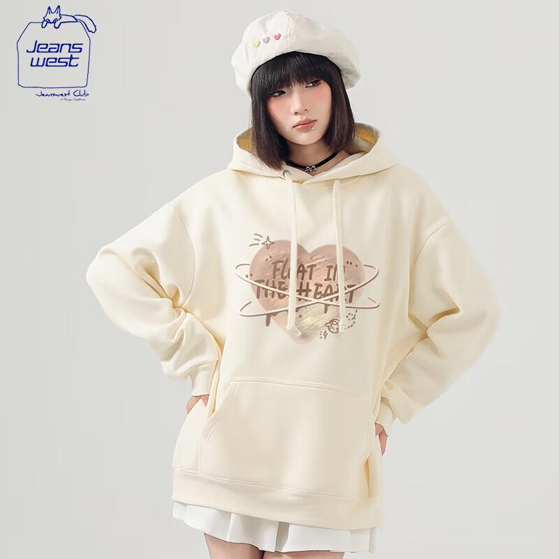 JEANSWEST CLUB Unisex Casual Hooded Sweatshirt