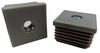 Insert plug with metal thread M8 30x30 20 PCS GRAY