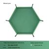 Hexagonal Velvet Dice Tray: Portable, Foldable PU Storage for Tabletop Games