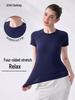 Women's Breathable Seamless Slim Fit Yoga and Running T-Shirt