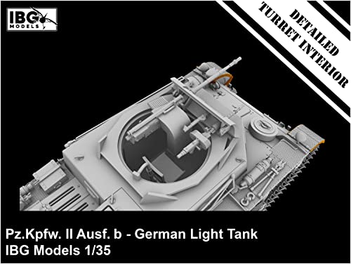 IBG 1/35 Scale German Panzer II Ausf. B Turret with Interior Plastic Model Kit PB35079