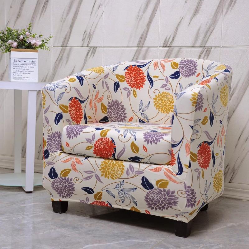 Armchairs Chair Covers Stretch Single Sofa Slipcover Sofa Couch Cover for Bar Counter with Seat Covers Funda De Sofá Individual