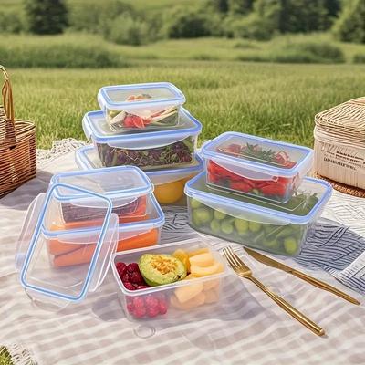 4-piece Set of Food Storage Containers, Available In Multiple Sizes Suitable for Fruits, Vegetables, Pasta, Snacks, and Meat