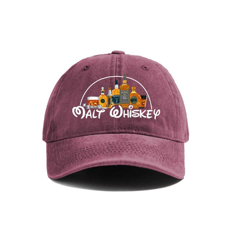 Cap Distresseded Hats Cap Men Vintage Outdoor Use Summer Adjustable Fun Alcohol Drunk Baseball Caps Hat Latest Malt Whiskey