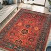 Luxurious Red Vintage Print Carpet Elegant Non Slip Rug for Living Room Bedroom Classic Floor Mat Home Decor Easter Festivals
