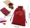 10/5Pcs Jute Drawstring Natural Burlap Bag Jute Gift Bags Multi Size Jewelry Packaging Wedding Diy Burlap Bags Customizable Logo