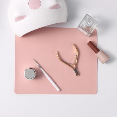 Katlanabilir Nail Art Masa Örtüsü Pu Deri Stüdyo Masa Örtüsü Tırnak Kol Dayama Yastığı Su Geçirmez El Dayama Pedi Kolay Temizleme Manikür Örtüsü