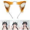 Adjustable Soft Plush Cats Ear Hairband Bendable Anime Ear Hairhoop For Roleplay Event Halloween Carnivals Celebration