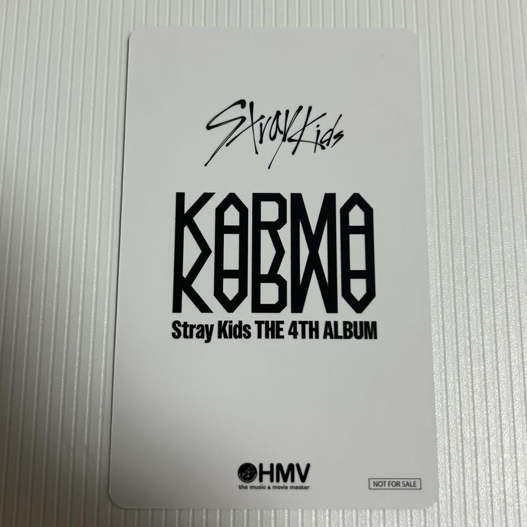[USED] stray kids KARMA HMV Rakidro Trading Card B 9-piece complete set