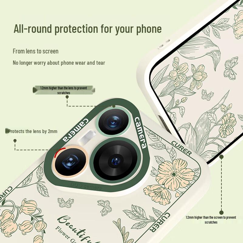 Huawei Pura Series National Trend Shockproof Phone Case with Lanyard