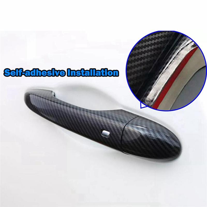 1 Zestaw Pokrycie Klamki Drzwi z Włókna Węglowego Wykończenie Dla Maserati Ghibli Sedan Trofeo Smart Klamka Drzwi-A99D