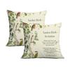 New Plant Flowers and Bird Print Spring Pillowcase Home Cartoon Sofa Cushion Pillowcase Decoration