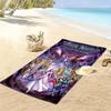 Name Custom Anime Saint seiya Print Beach Towel, Large Soft Quick Dry Towel for Beach Camping Swimming