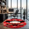 Pucca Printed Round Rug Carpet Chair Rug Area Rug Entryway Doormats,for Office Chair Living Room Bedroom Kitchen Room.