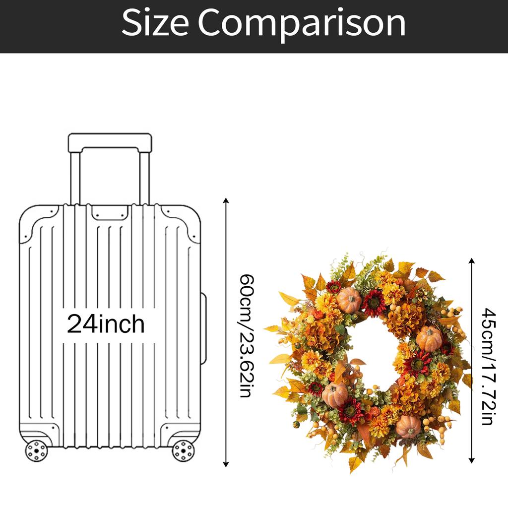 Simulated Flower Wreath Home Door Decoration Flower Wreath Festival Door Decor For Home Party