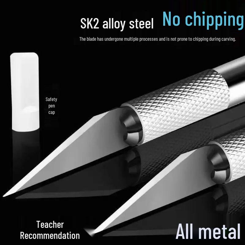 Aluminum Utility Pen Knife: Precision Carving, DIY Paper Cutter, Craft & Journal Blade Tool