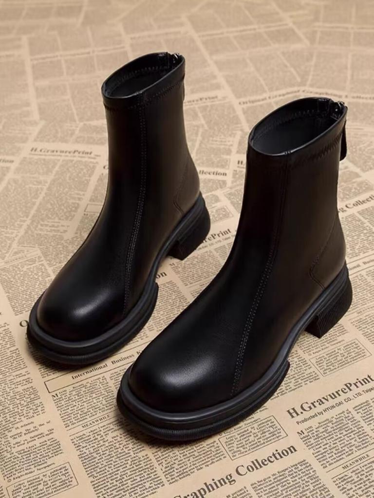 Boots women's autumn and winter new autumn and winter short boots women's thick heel small ankle boots thin boots