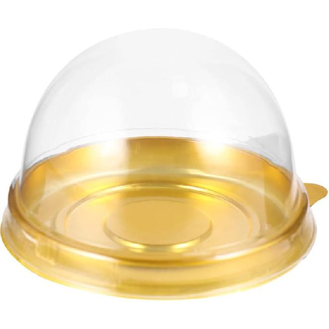 50PCS Individual Cupcake Containers,2.75 Inch Cupcake Dome Mini Cupcake Boxes for Dessert Cake Candy in Party