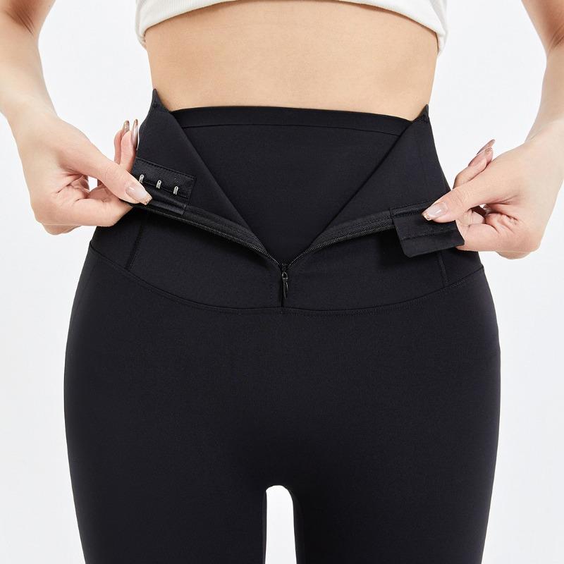 

High Waist Shark Yoga Pants: Hip-Lifting, Abdomen-Flattening Leggings for Spring/Summer XL [60-70 kg] чорний