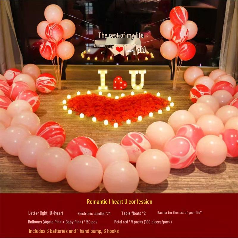 Romantic Scene Indoor Decor: LED Letter Lights for Proposal or Surprise
