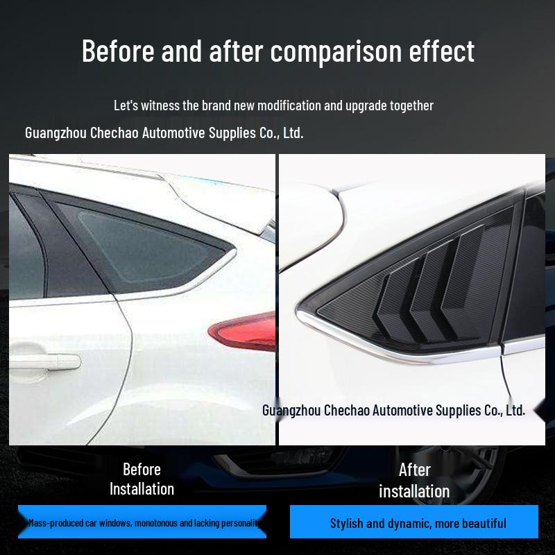 Deflettori Decorativi Posteriori per Ford Focus Hatchback Finestrini Piccoli 2005-2018