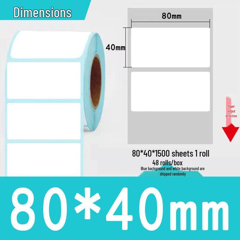 Three-Proof Thermal Label Paper 100x100mm & 70x20mm - Customizable for Label Printing