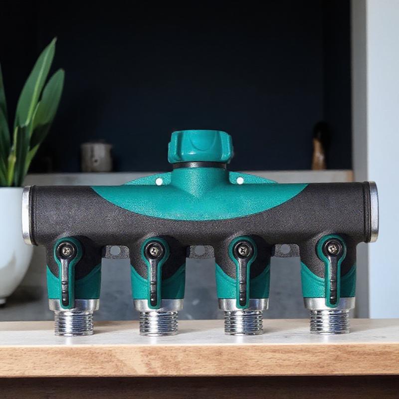 

4 Way Hose Connector Irrigation Dividers Adapter for Garden Watering Home Yard Agriculture Tools