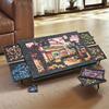Drehbarer Puzzle-Tisch mit 6 Deckeln und Schubladen - Bietet Platz für 1000 DIY-Drehpuzzle, Enthält Schubladen und Deckel - Stabiler Puzzle-Tisch