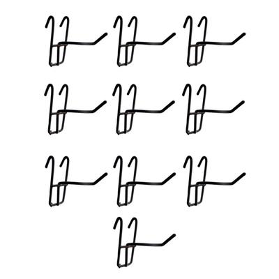 10Pcs Net Panel Hooks Reusable Mesh Panel Hangers Metal Wear-Resistant Storage Hook Removable Jewelry Display Stand