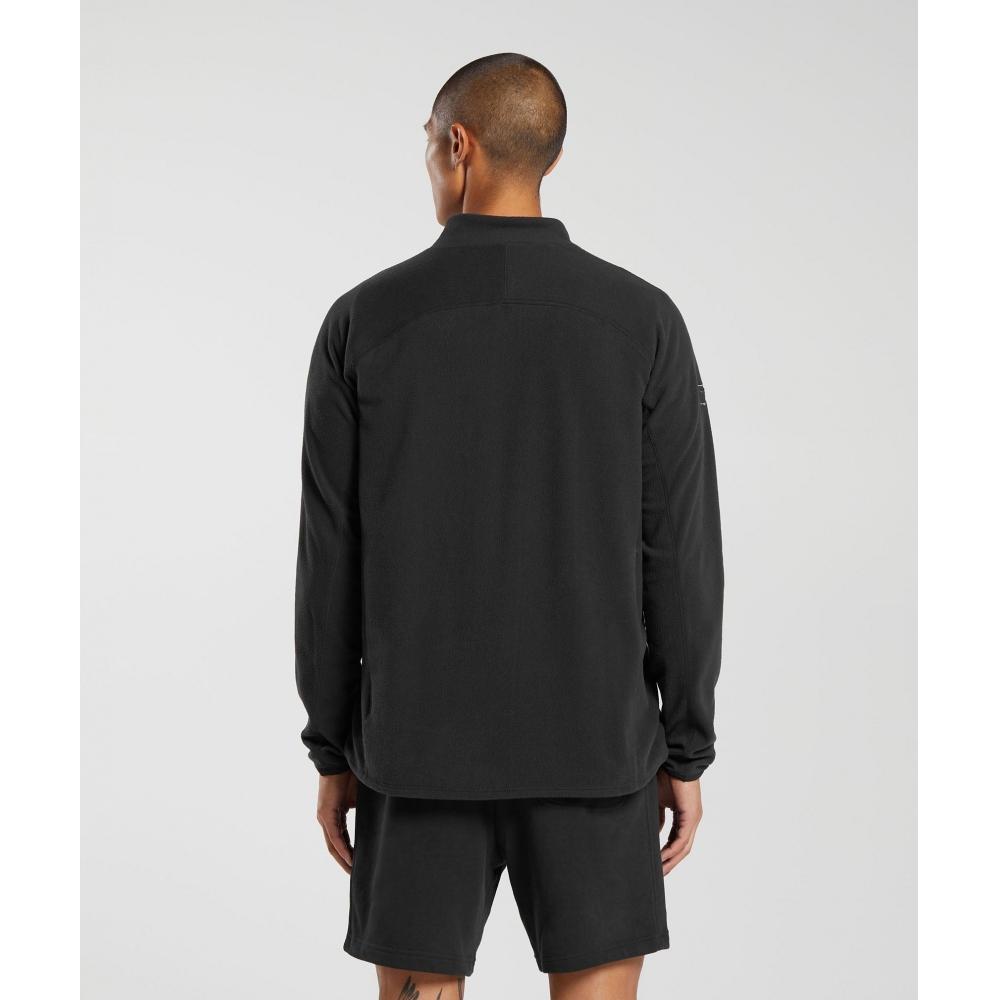 Gymshark Fleece 1 4 Zip Black A5a2b Bb2j