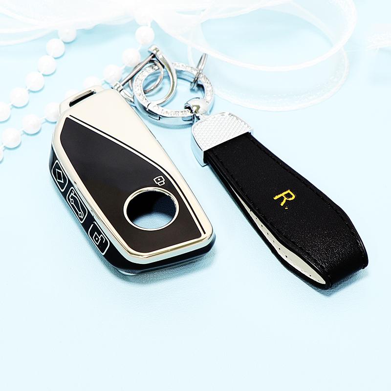 Keyless For BMW 7 Series G09 X5 G81 M3 I20 IX XM F98 X4M LCI G18  G07 X7 LCI U11 X1 G70 TPU Key Case Cover Holder Fob Keychain