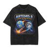 Vintage Tshirt Artemis Ii April 1 2026 Moon Mission Space Exploration Cotton Tshirts Fashion Tee Shirt Man Summer Y2k Tops