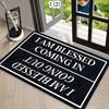 Welcome Doorstep Mat Fun Text Home Decoration Floor Mat Living Room Bedroom Entrance Farmhouse Anti Slip Door Mat