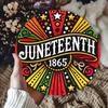 Vintage Round Metal Sign 1865 Juneteenth Commemorative Aluminum Plaque Home Wall Art Decor