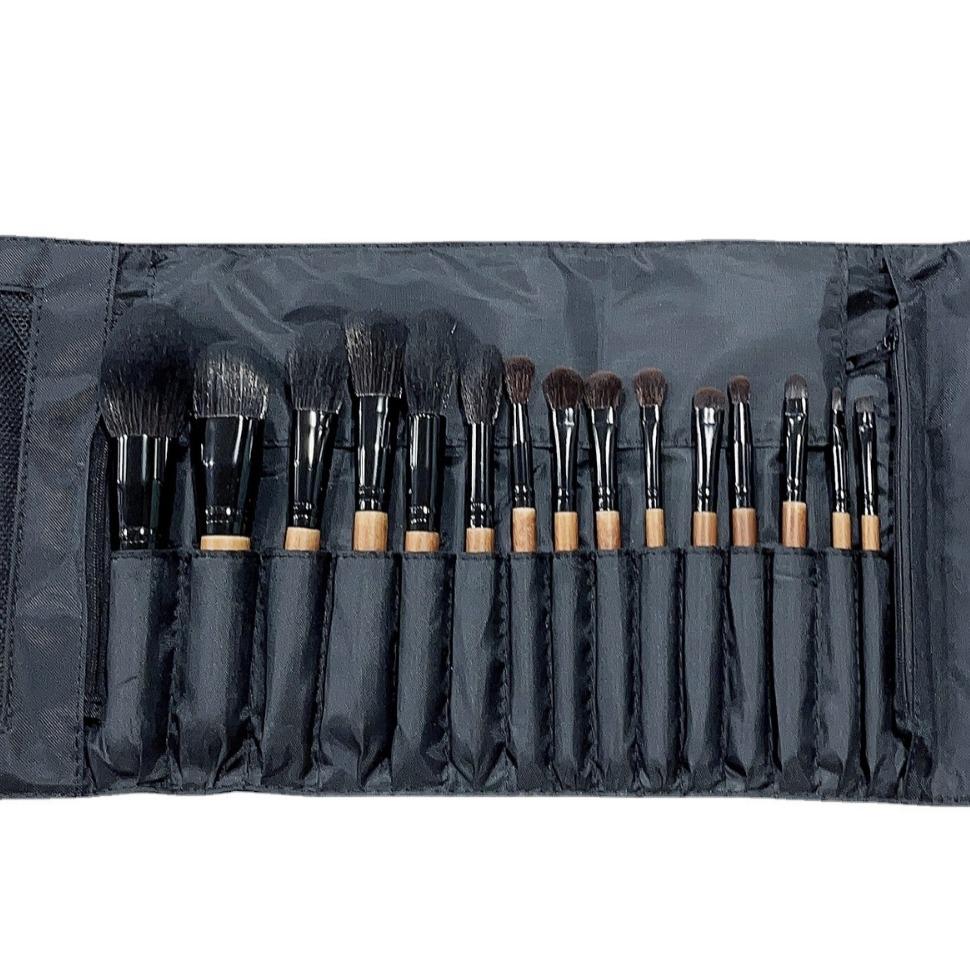 16-Piece Beginner Makeup Brush Set: Blush, Powder, Eye Shadow, Concealer, Foundation Tools