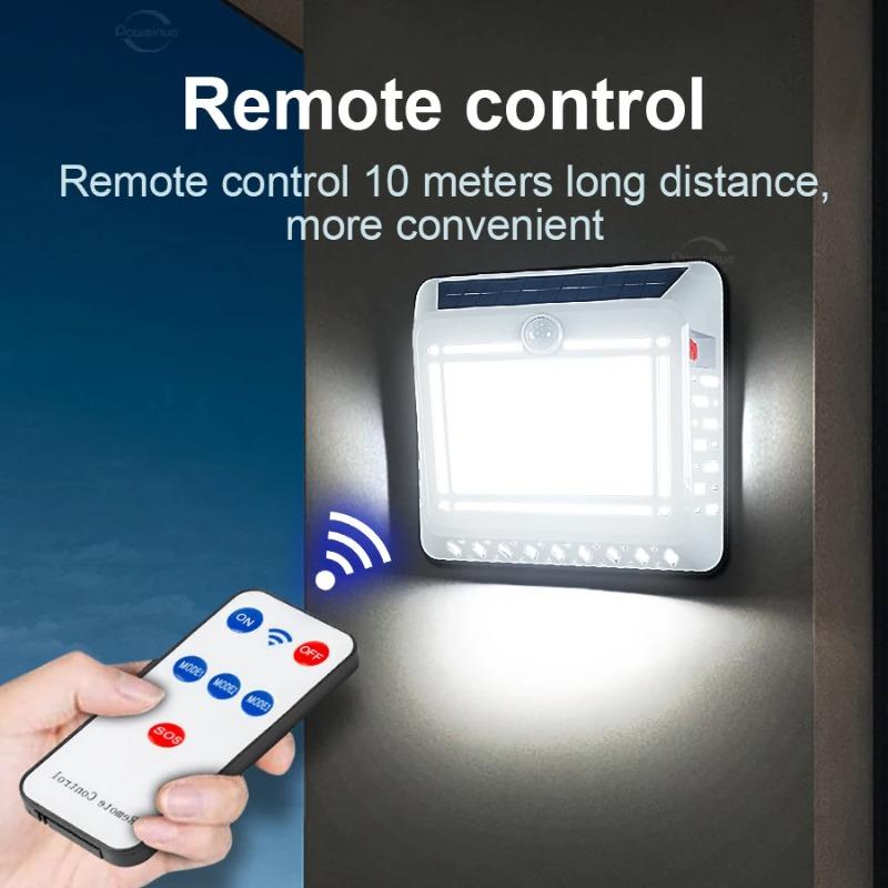 Outdoor Solar Lights 120LED 8M Motion Sensor Security Lamp IP65 Waterproof Solar Wall Light for Garden Patio Yard Garage Door Pathway
