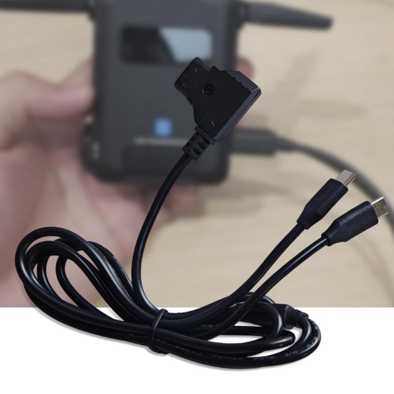 Double Function Data Transfer Power Adapter Cord D-tap to USB C Connectors for Professional Photography Gear