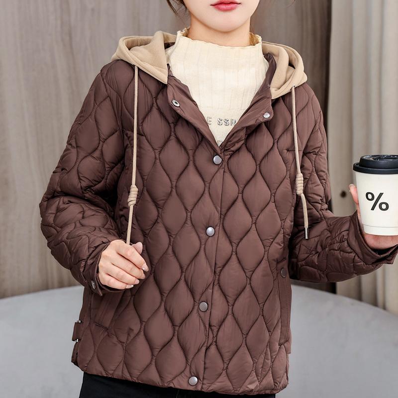 Mode Frau Kurze Parkas Winter Neue in Mäntel Mit Kapuze Beiläufige Lose Dicke Warme Dame Jacken Winter Oberbekleidung