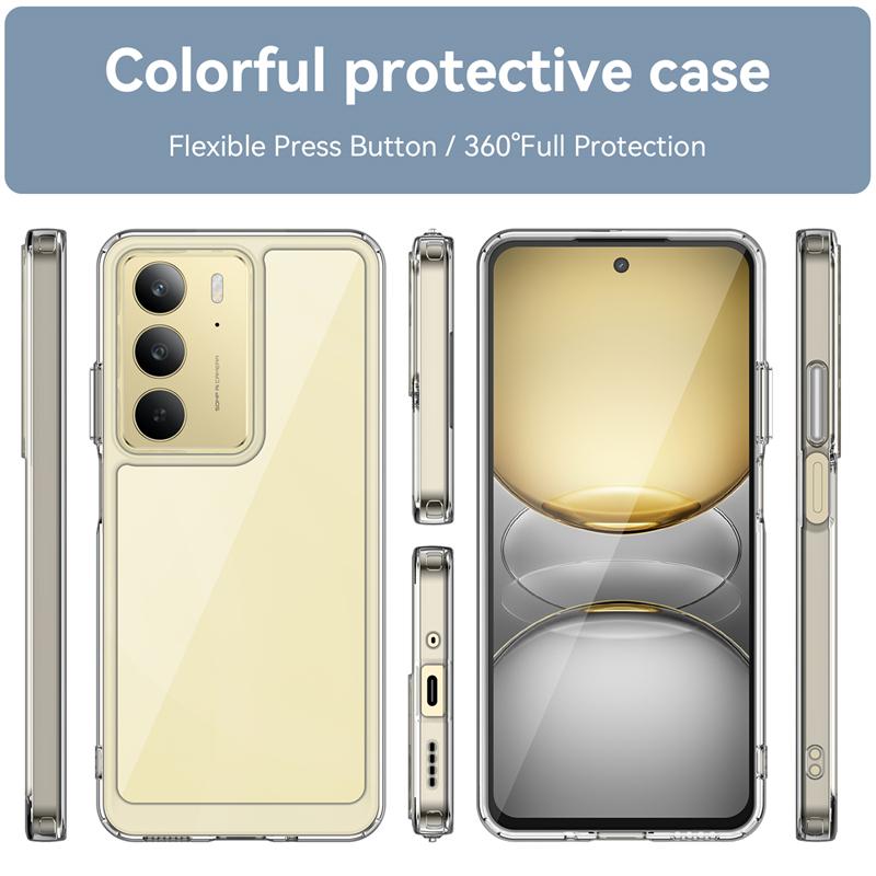 For Realme 14X Case Cover OPPO Realme 14X Capas New Phone Bumper Back Shockproof Colour Clear Transparent For Fundas Realme 14X